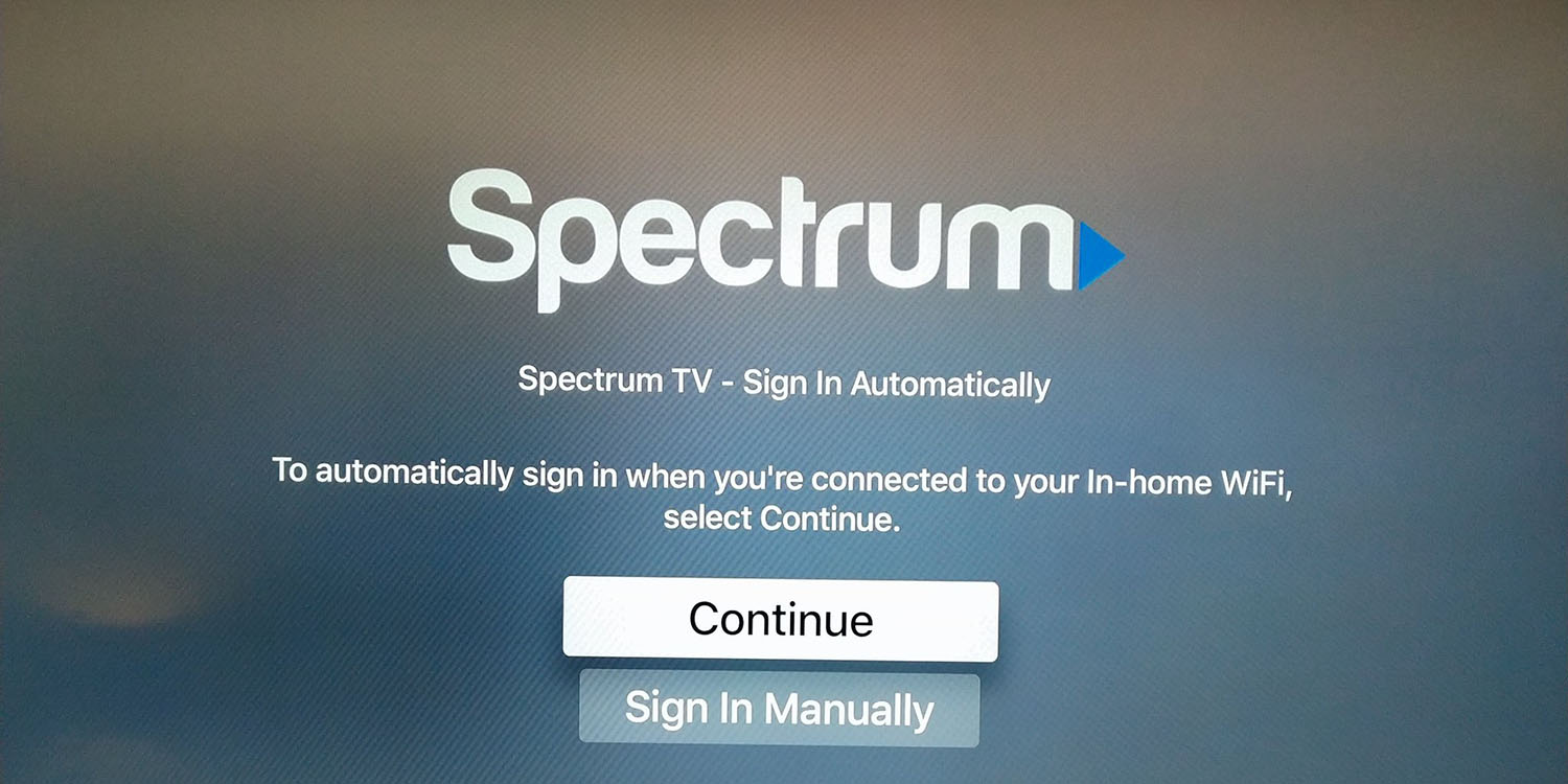 Zero sign-on now live Apple TV, but Spectrum delayed -