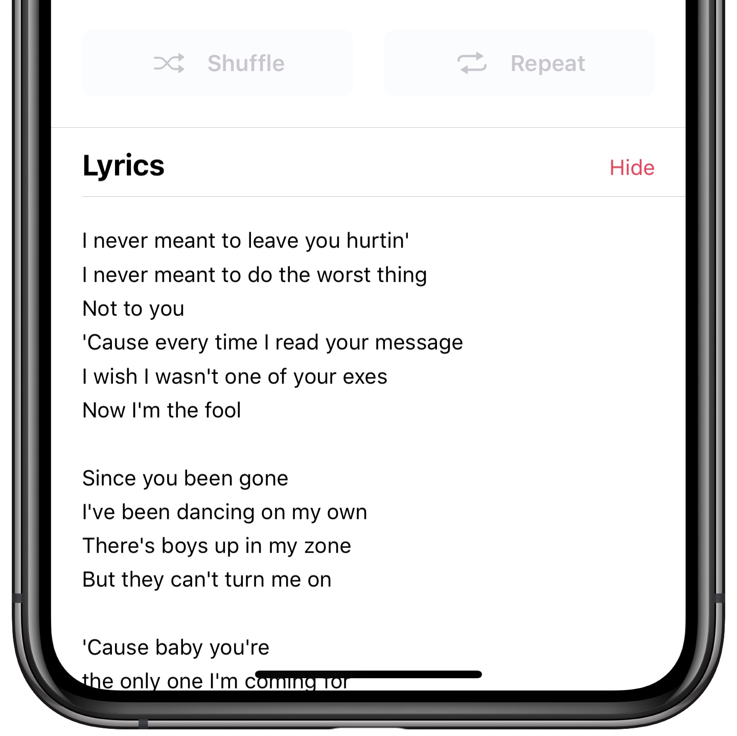 Viewing lyrics is great for when you’re trying to learn or memorize a song....