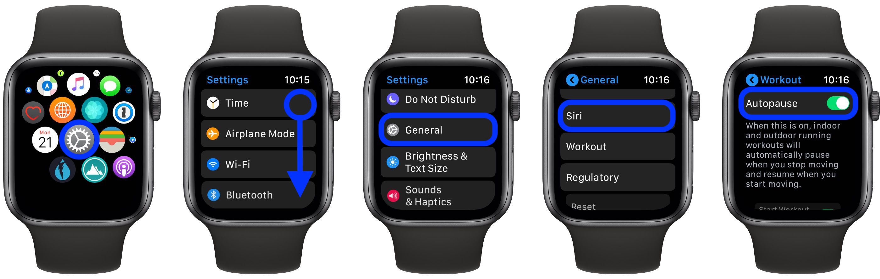 Auto Pause Apple Watch workouts
