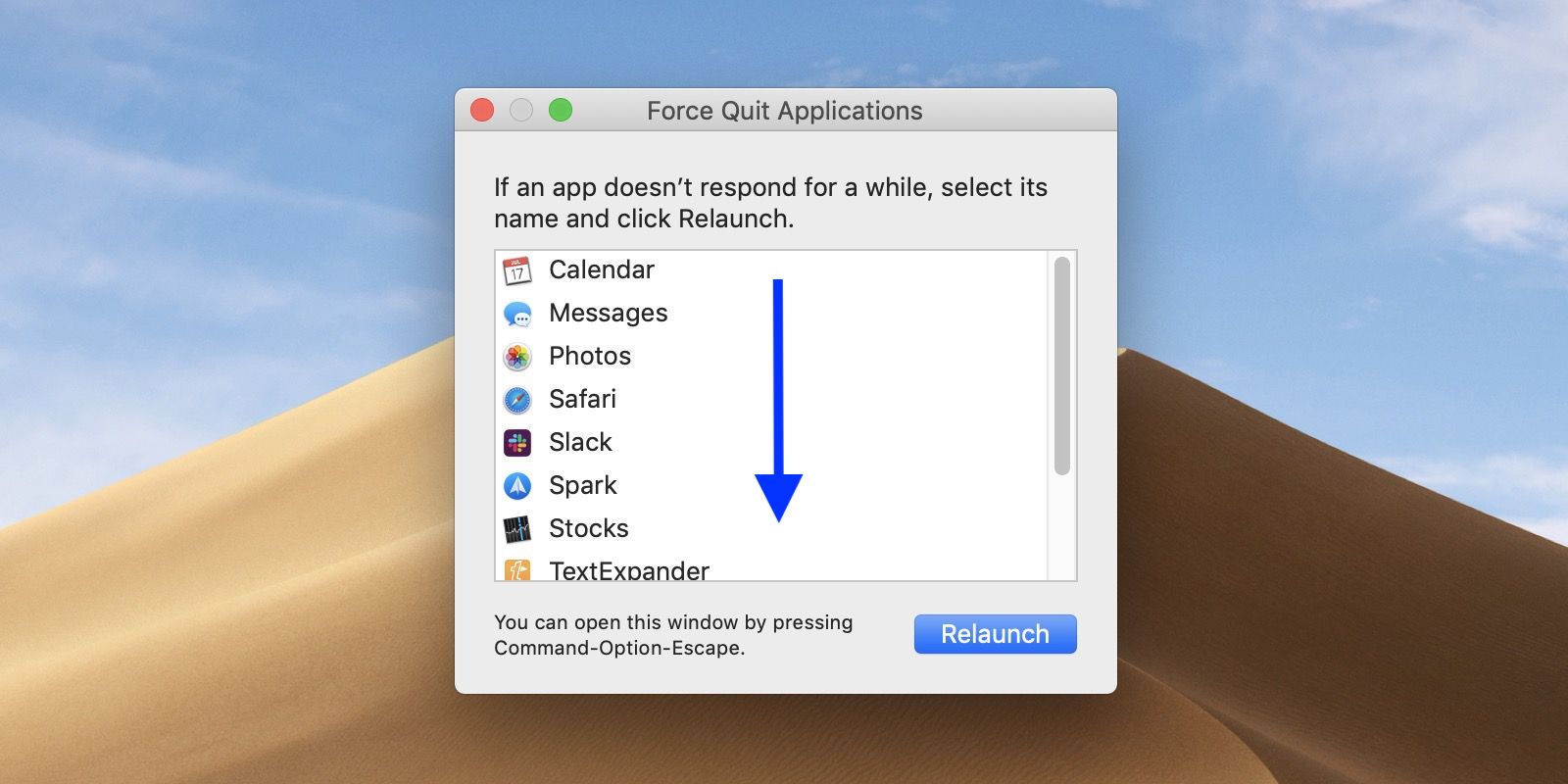 restart Finder Mac