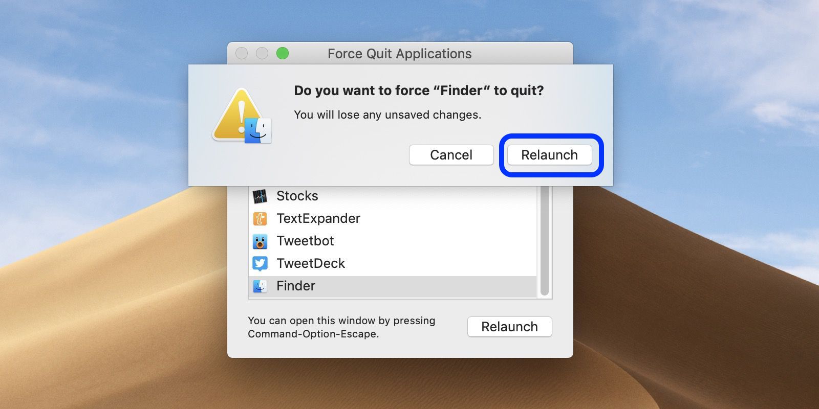 force mac restart