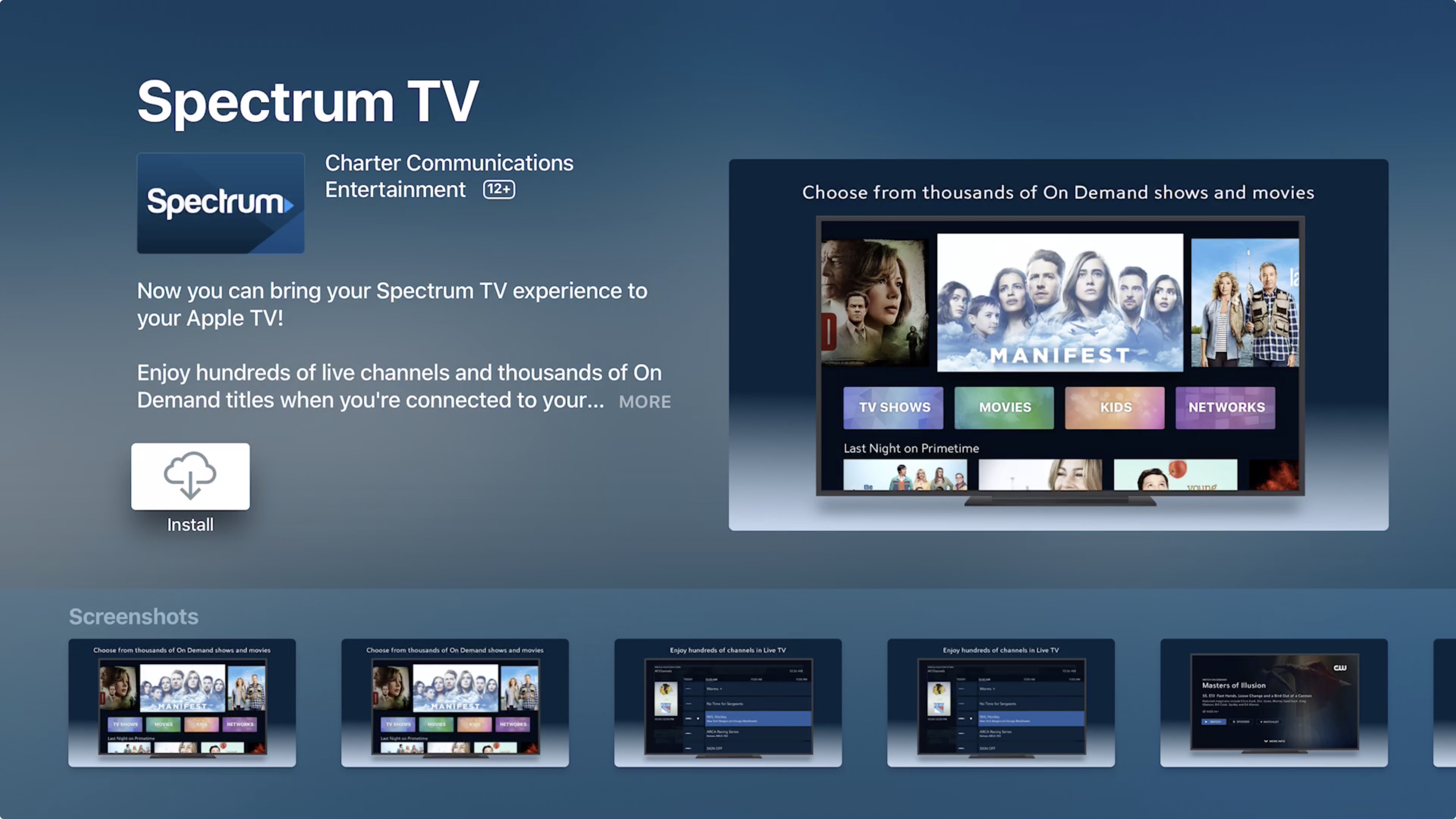 Spectrum TV app for Apple TV released, heres how to use it