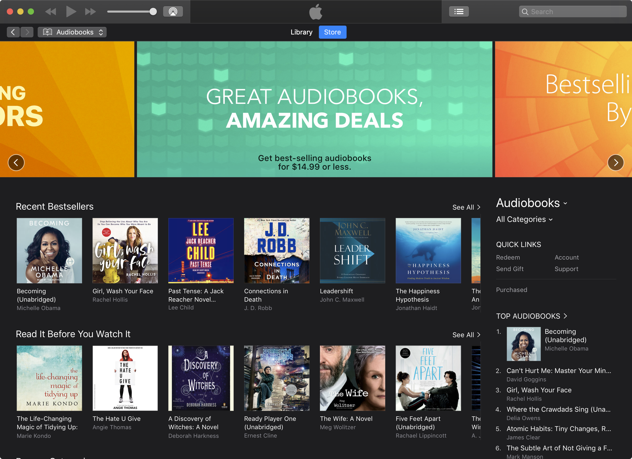 how to play audible on mac air