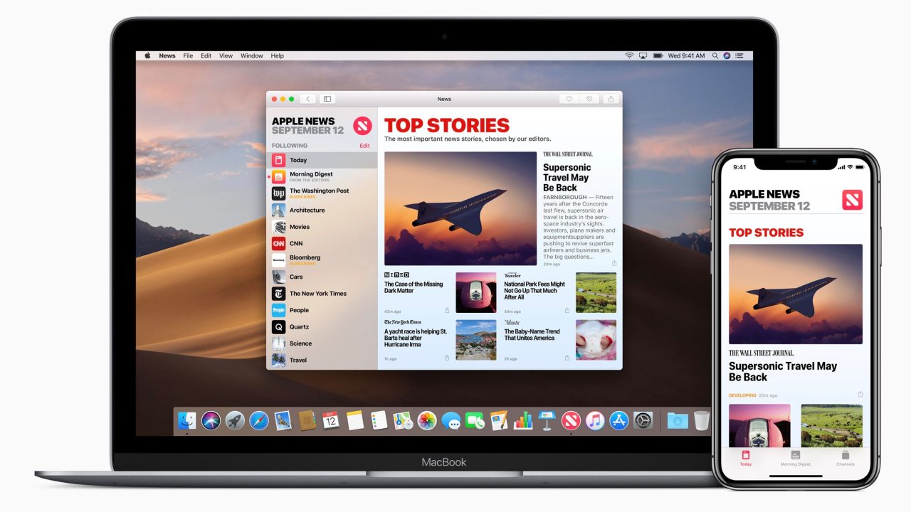 new Apple News service mac