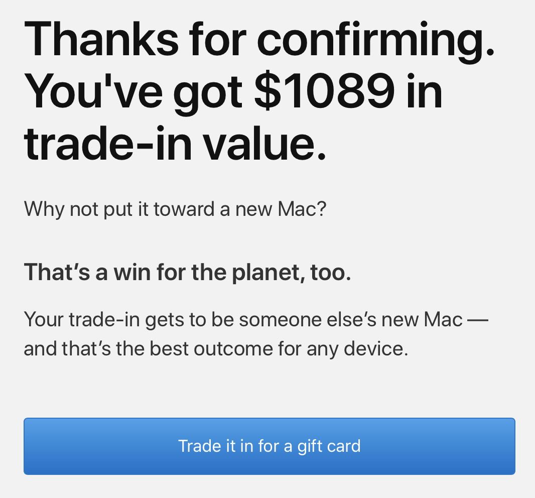 trade in your mac