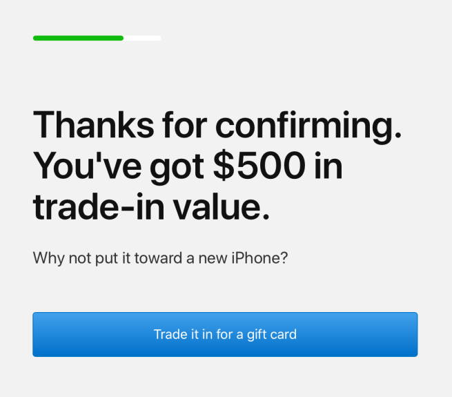 check iPhone trade-in value