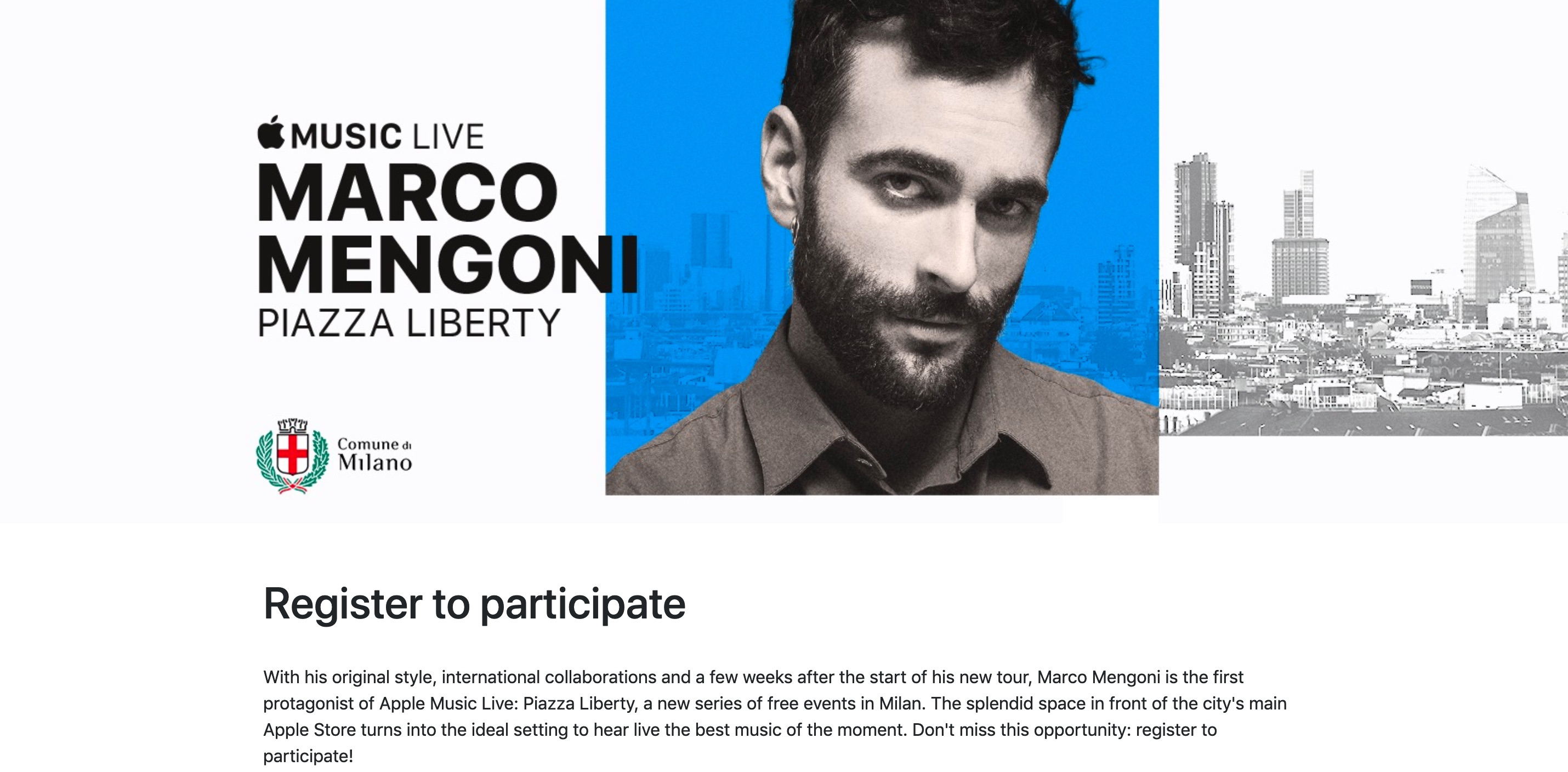 ‘Apple Music Live’ event series begins in Milan with free concerts