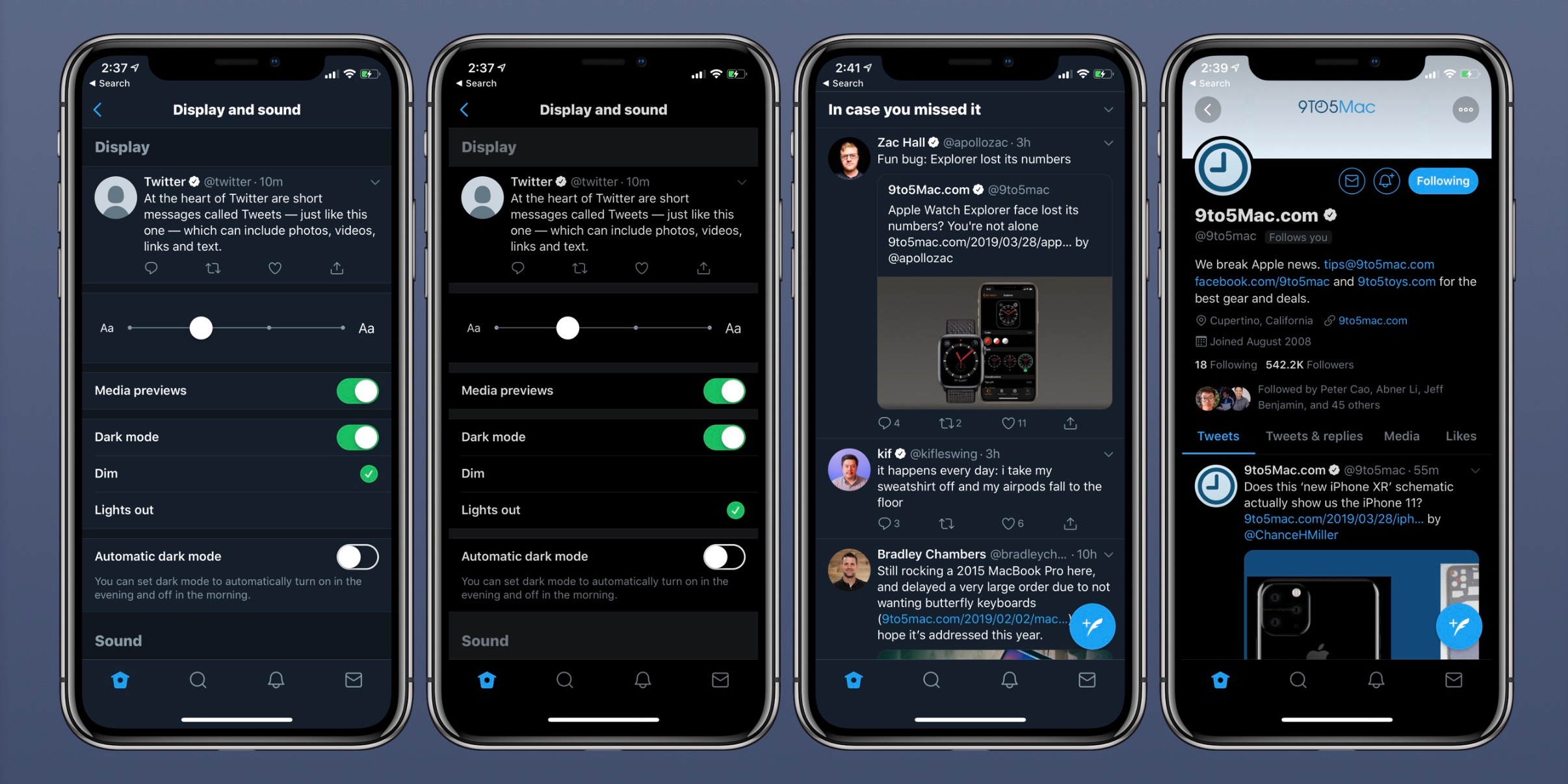 How To Use Twitter S Automatic And Black Dark Modes On Iphone 9to5mac