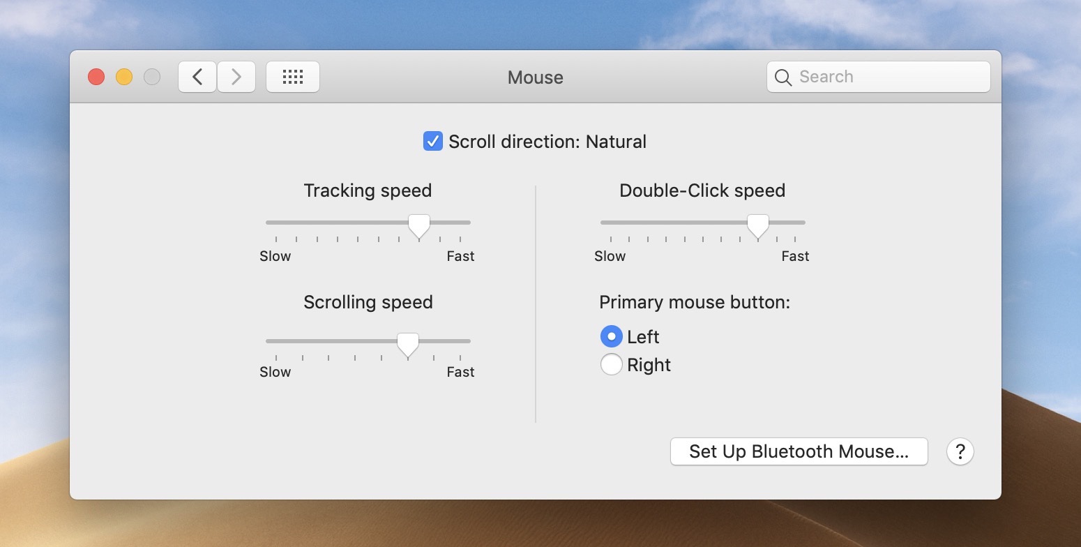 increase mouse speed mac os program