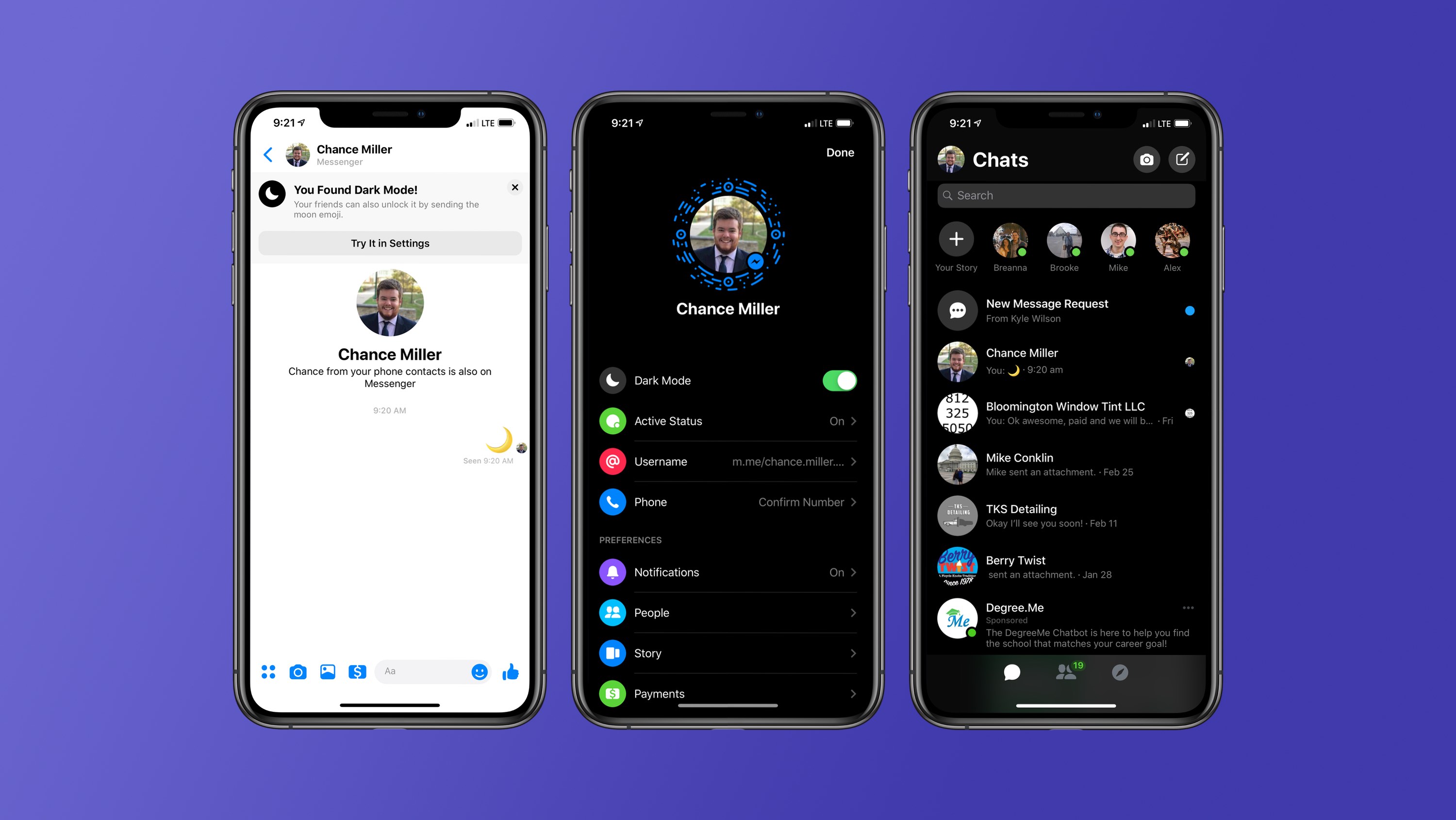 Facebook Messenger Dark Mode How To Enable Hidden Setting 9to5mac