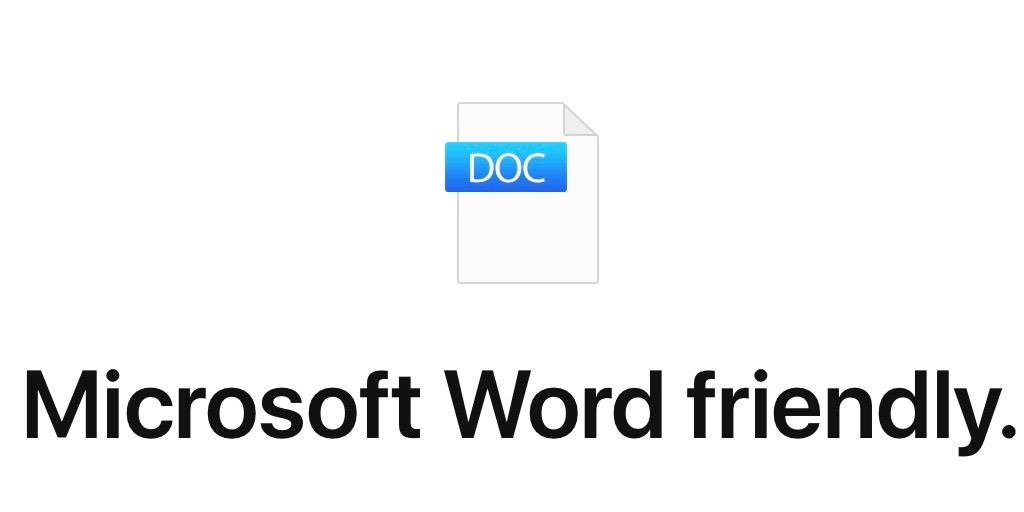 convert apple word processing document