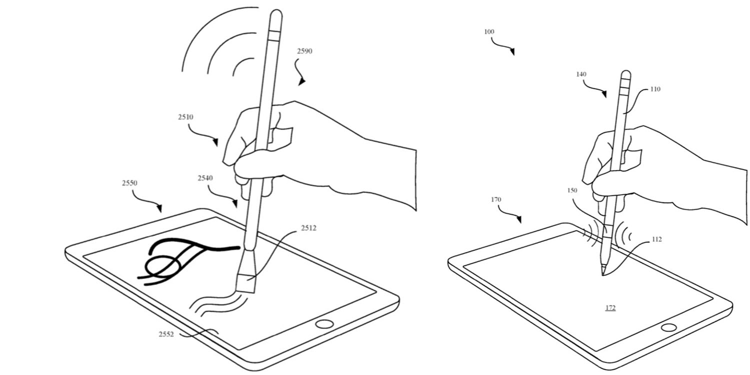 Apple Pencil paintbrush shown in new patent granted today