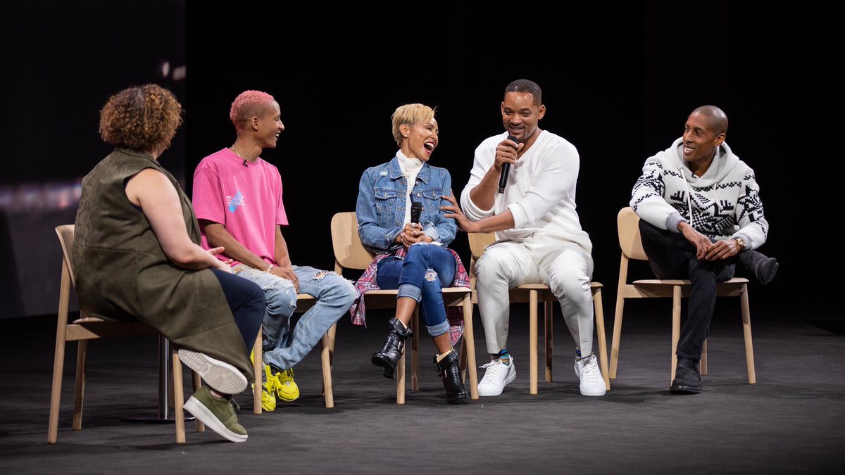 photo of Apple holds environment-focused event at Apple Park with Jaden, Will, and Jada Smith image