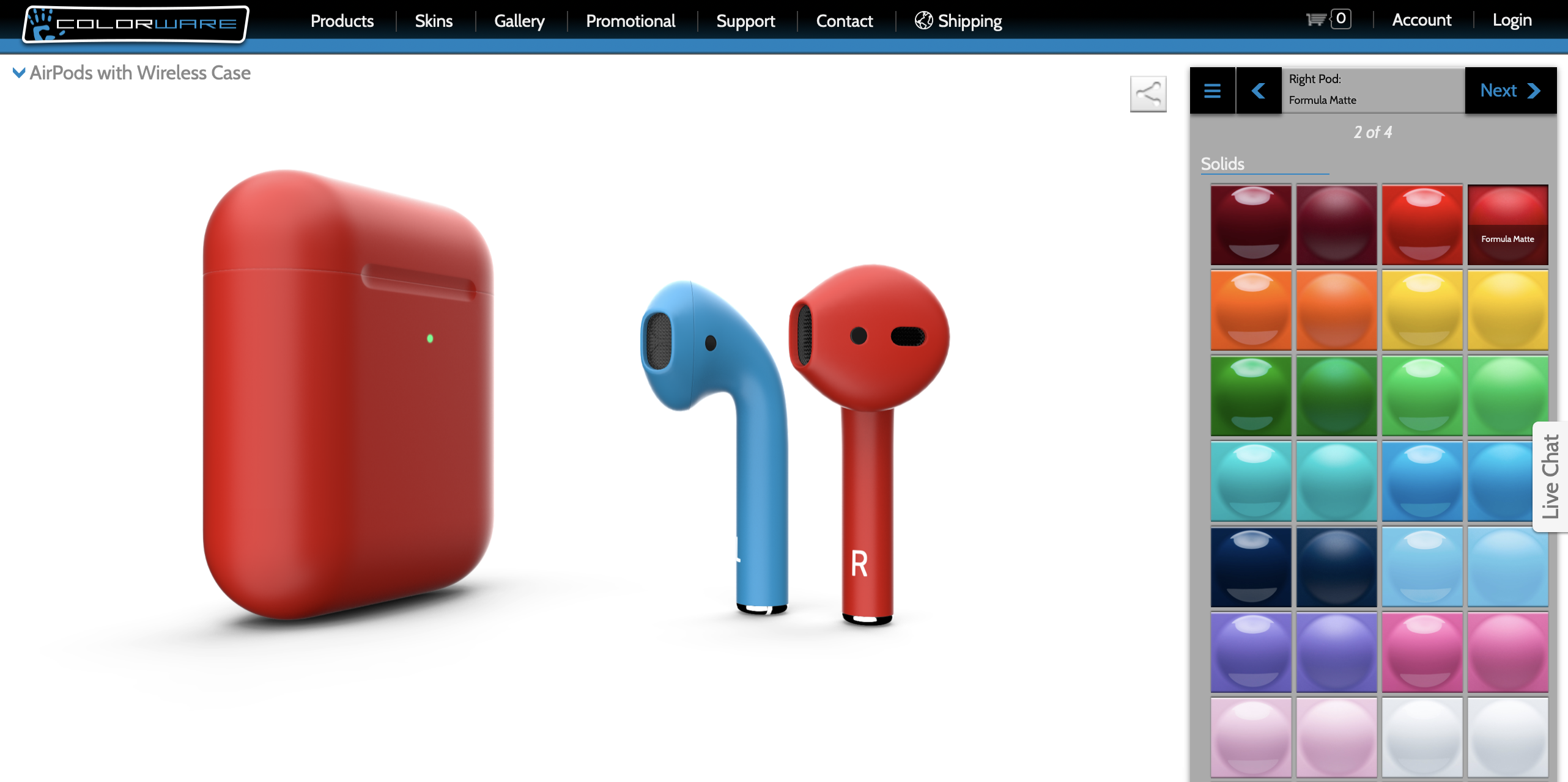 AirPods ColorWare color options