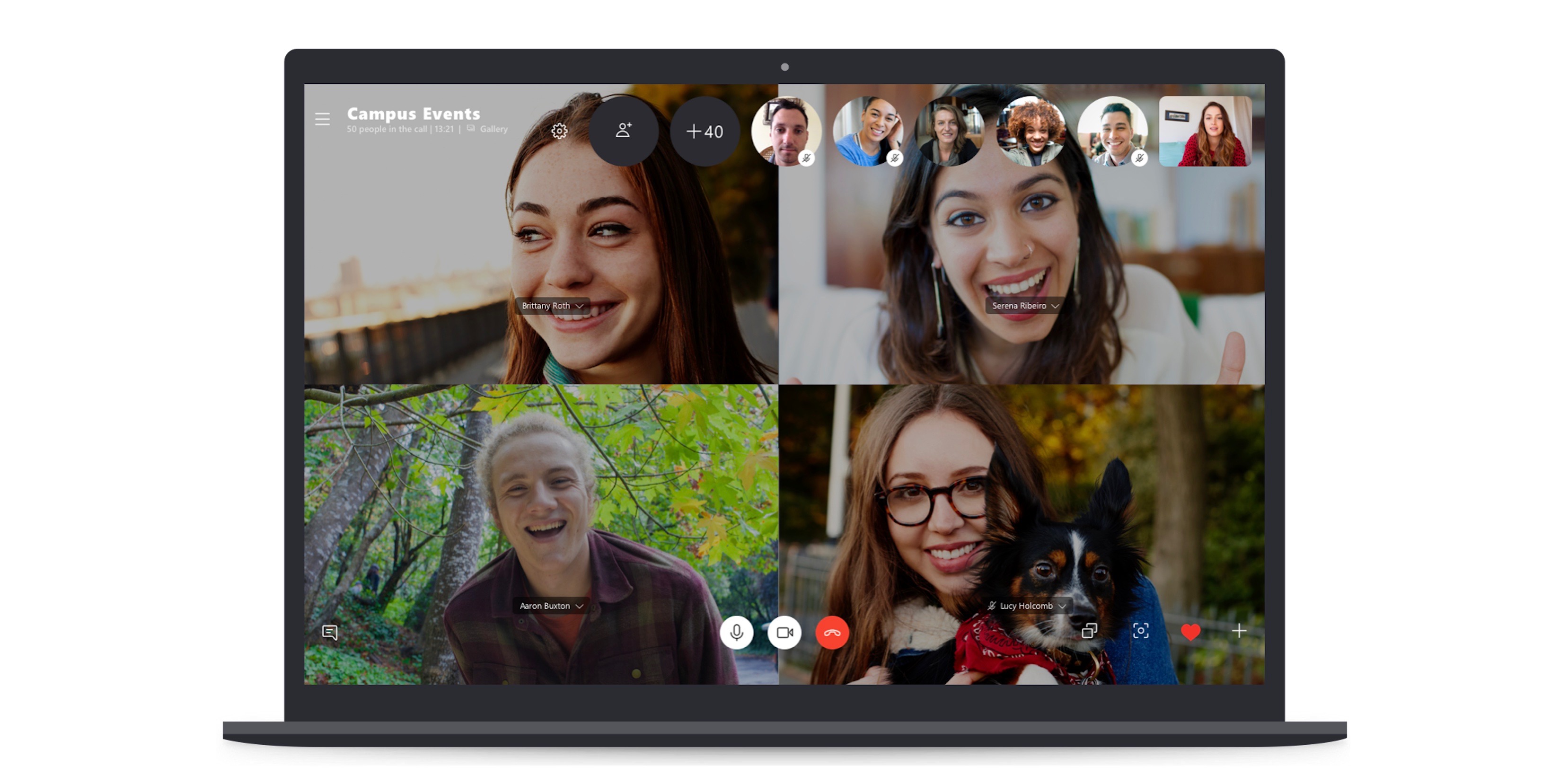 skype video conferencing 5 person limit