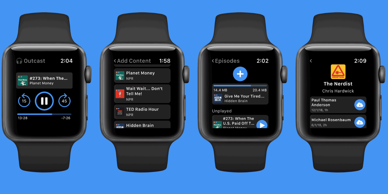 best podcast app for Apple Watch 