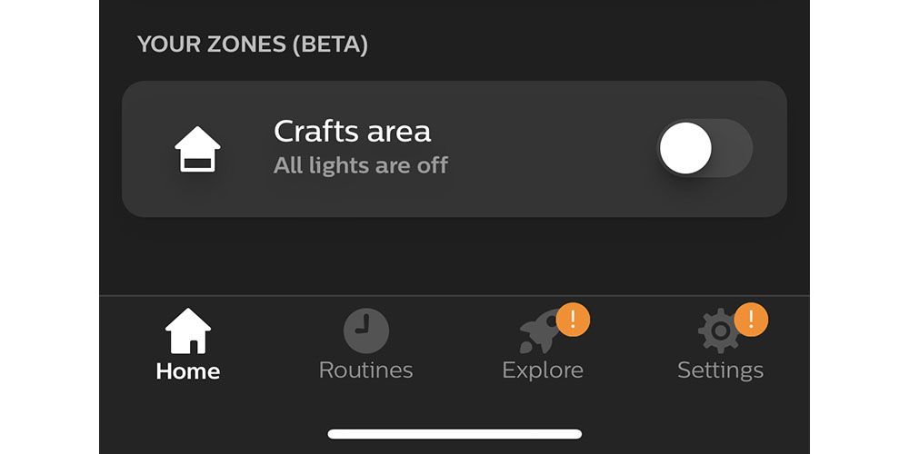 Philips Hue zones allow more flexible control of your lighting