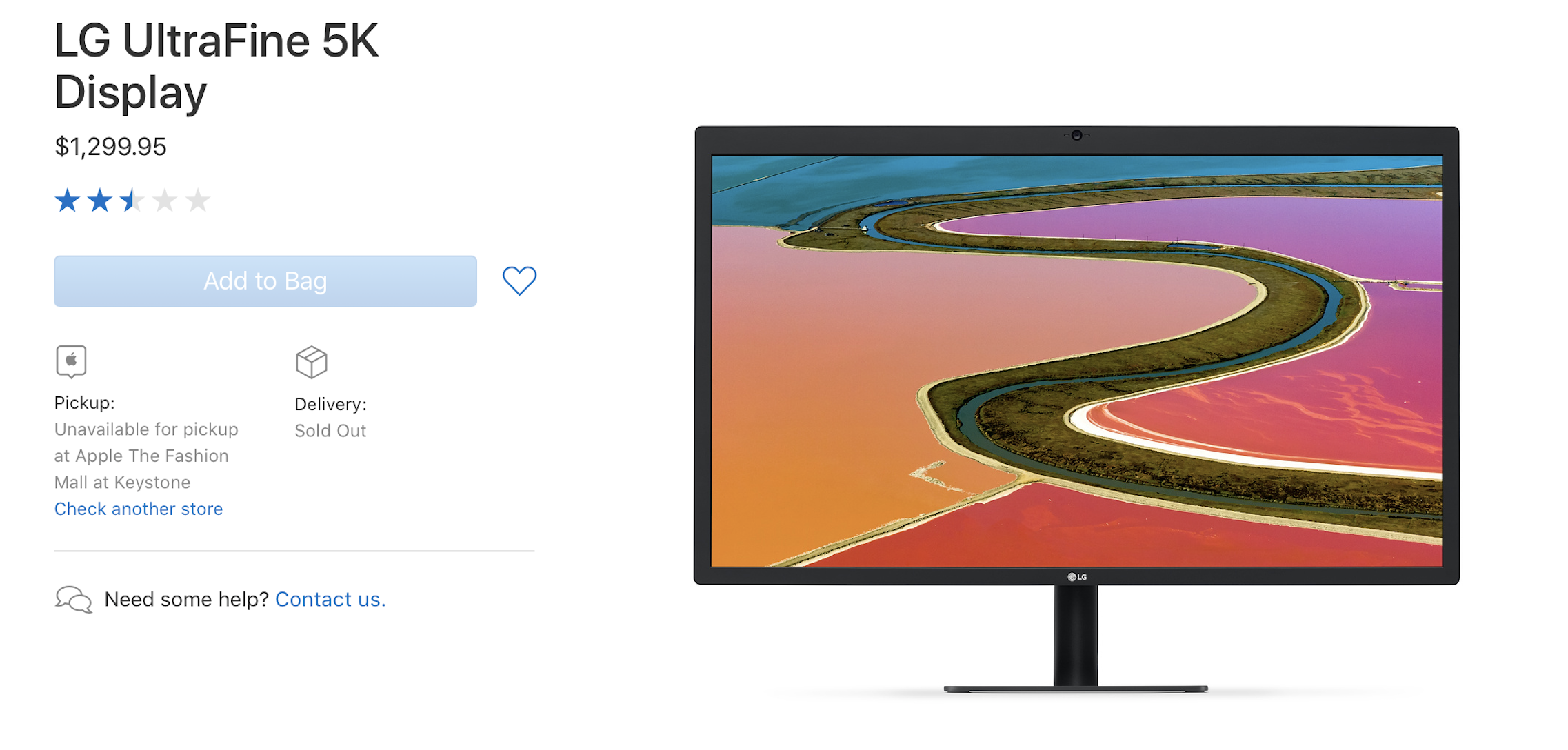 lg ultrafine 5k display unavailable