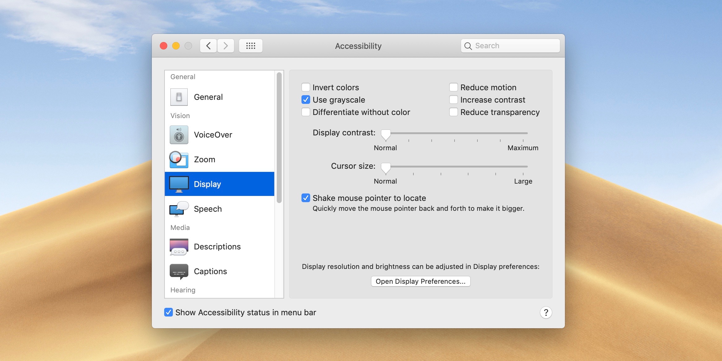 mac system preferences accessibility