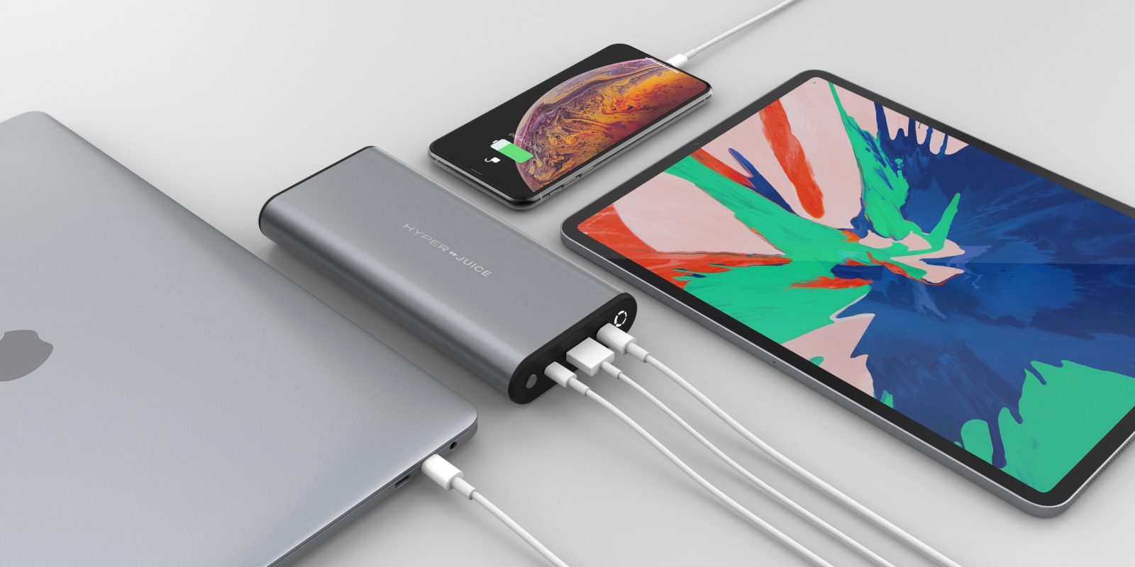 photo of Hyper’s 130W, 27000 mAh portable USB-C battery and 6-in-1 iPad Pro USB-C Hub now available image