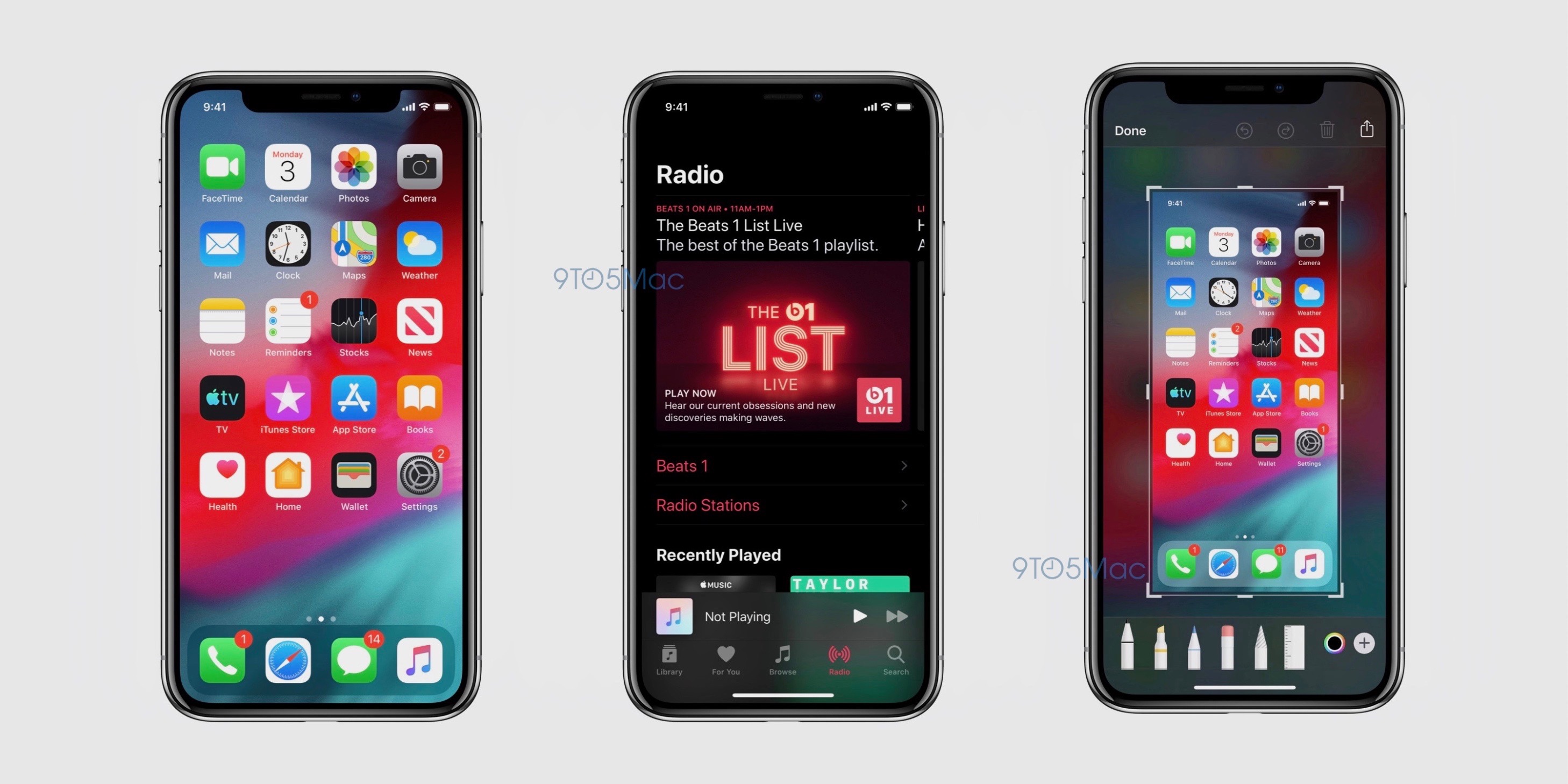 iOS 13 screenshot Dark Mode