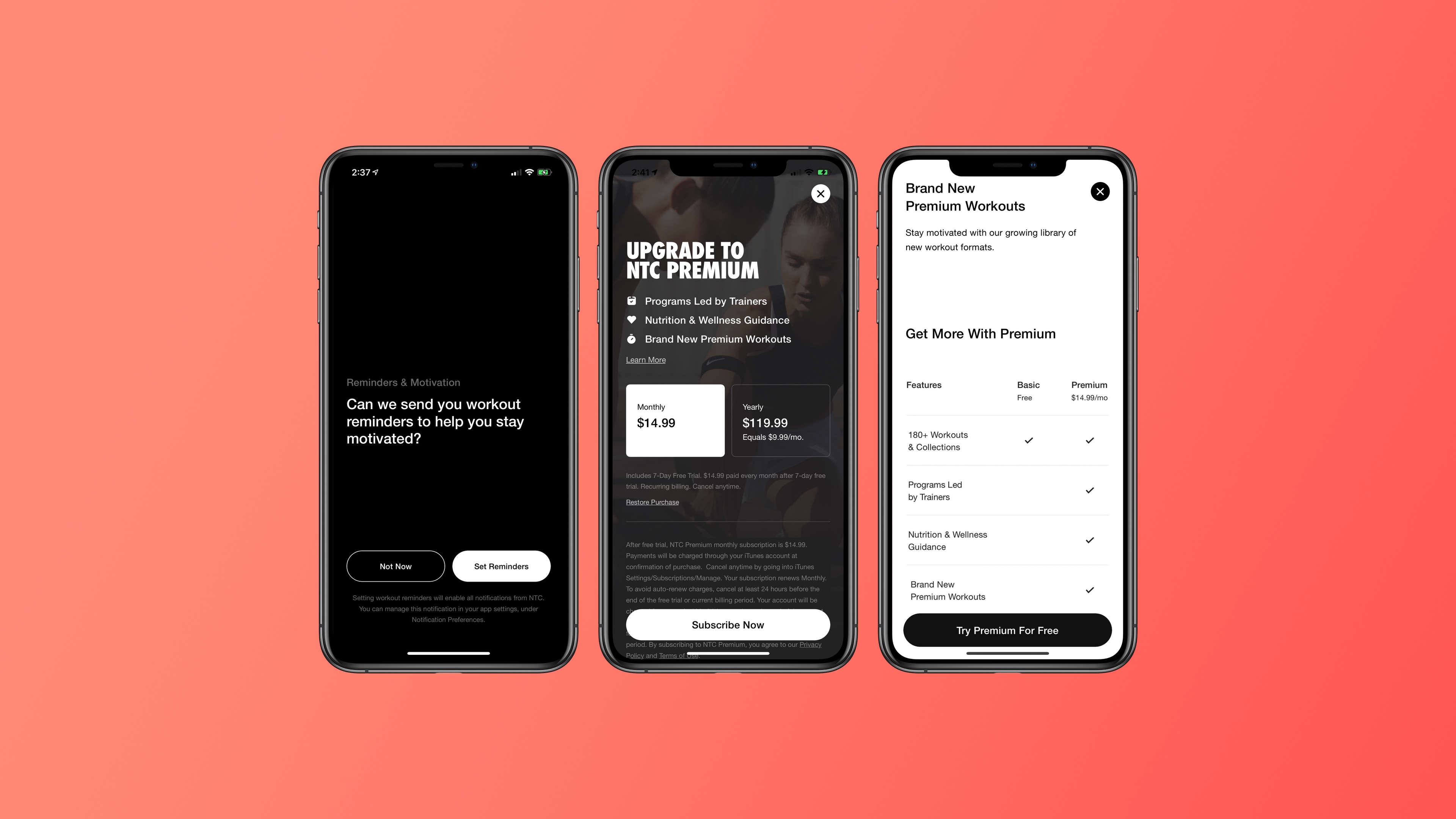 Nike Training Club for iOS updated with more -