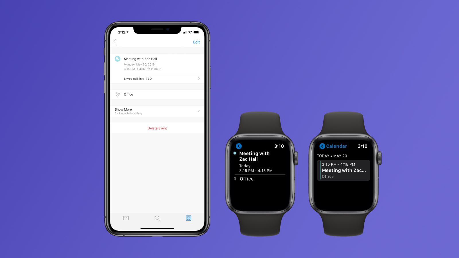 dark outlook app mode Outlook 9to5Mac  adds Watch revamped Apple Microsoft notifications