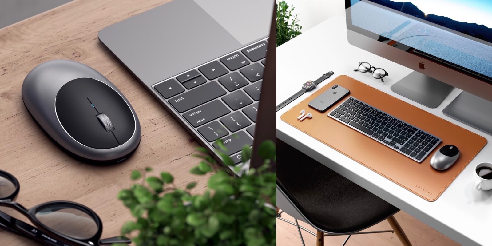 photo of Satechi launches aluminum wireless mouse with USB-C, affordable faux-leather desk pad image