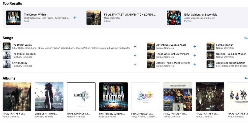final fantasy ost now on spotify