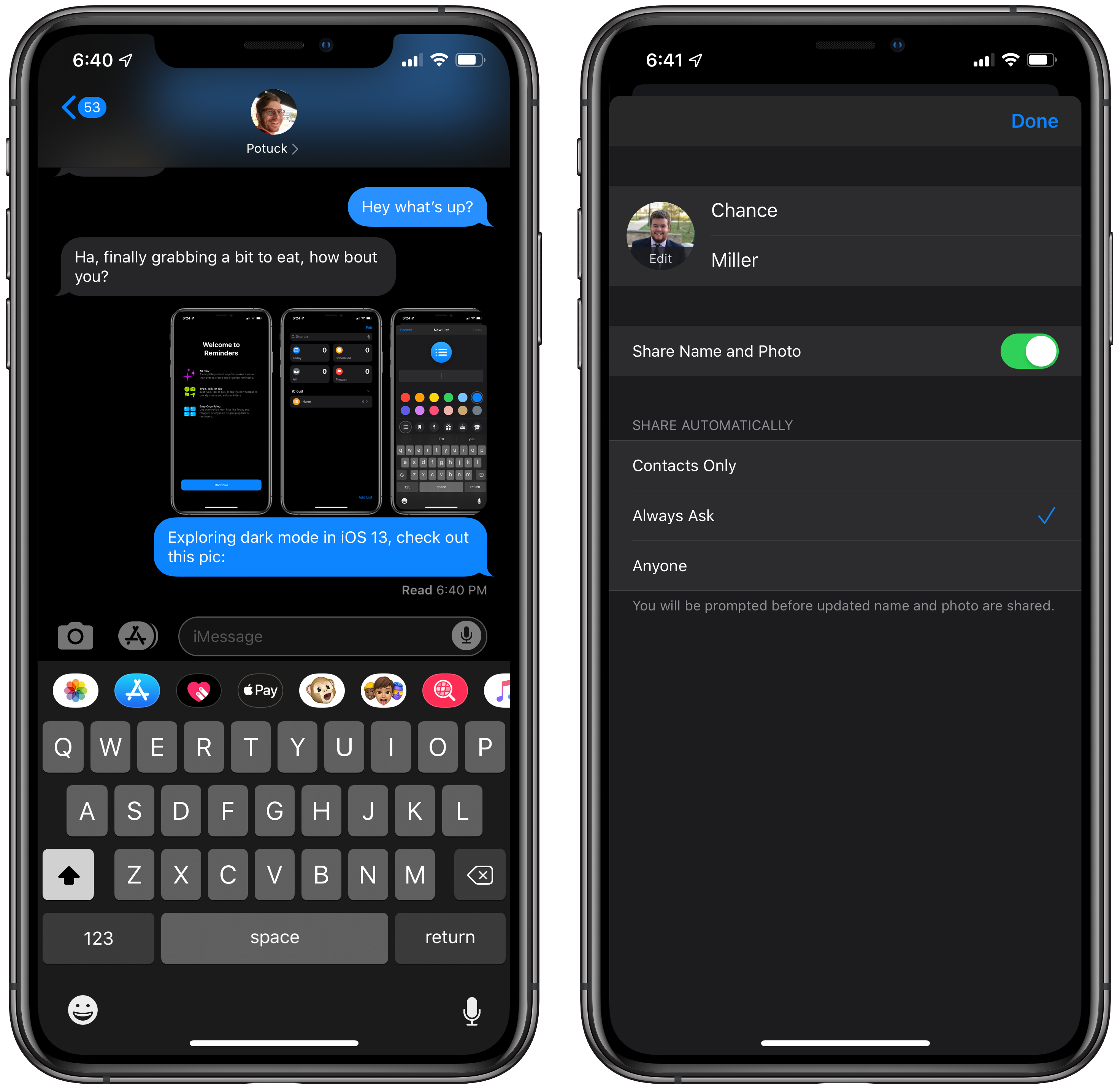Handson This is what Dark Mode looks like in iOS 13 [Gallery] 9to5Mac