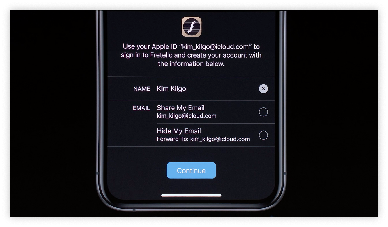 apple login