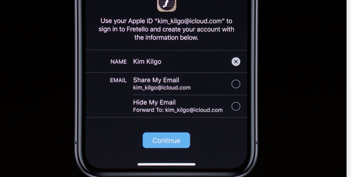 Sign in with Apple privacy
