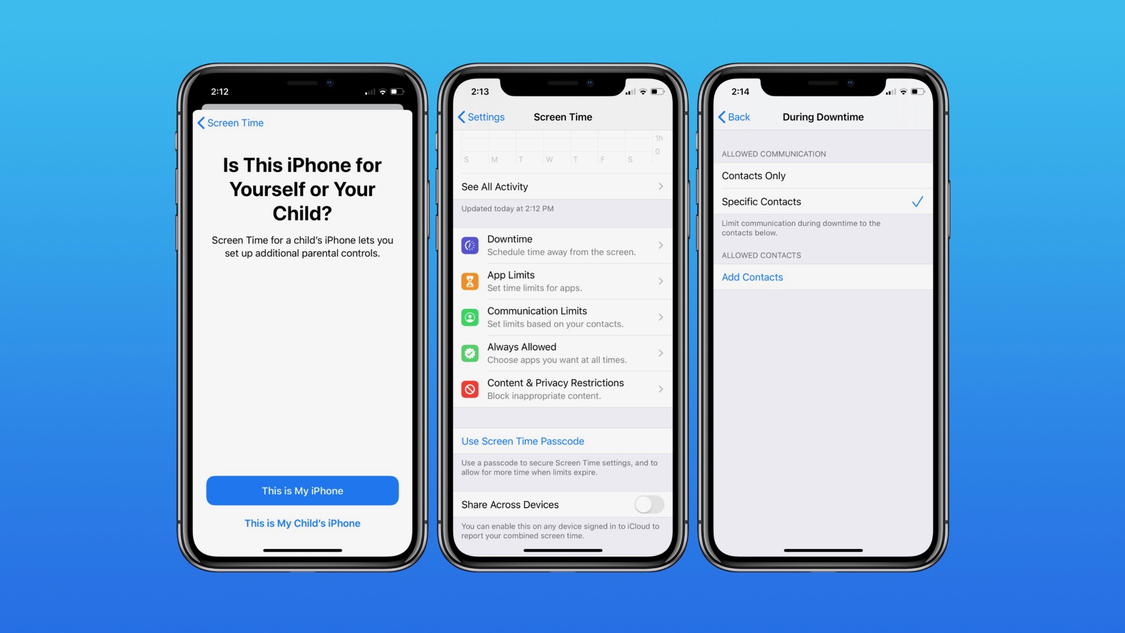 How To Set Iphone Communication Limits For Your Kid In Ios 13