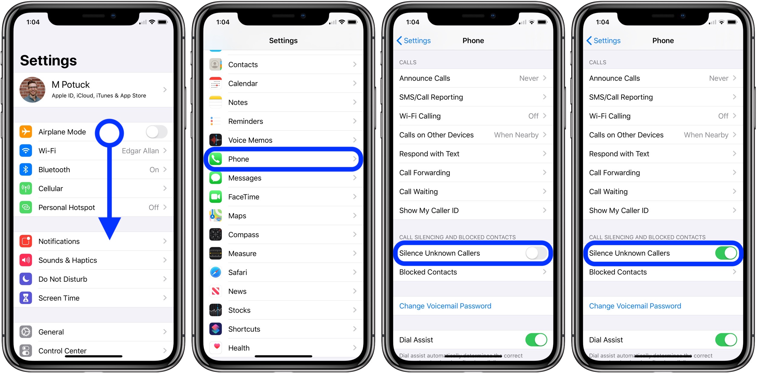 How to automatically silence unknown calls on iPhone in iOS 13