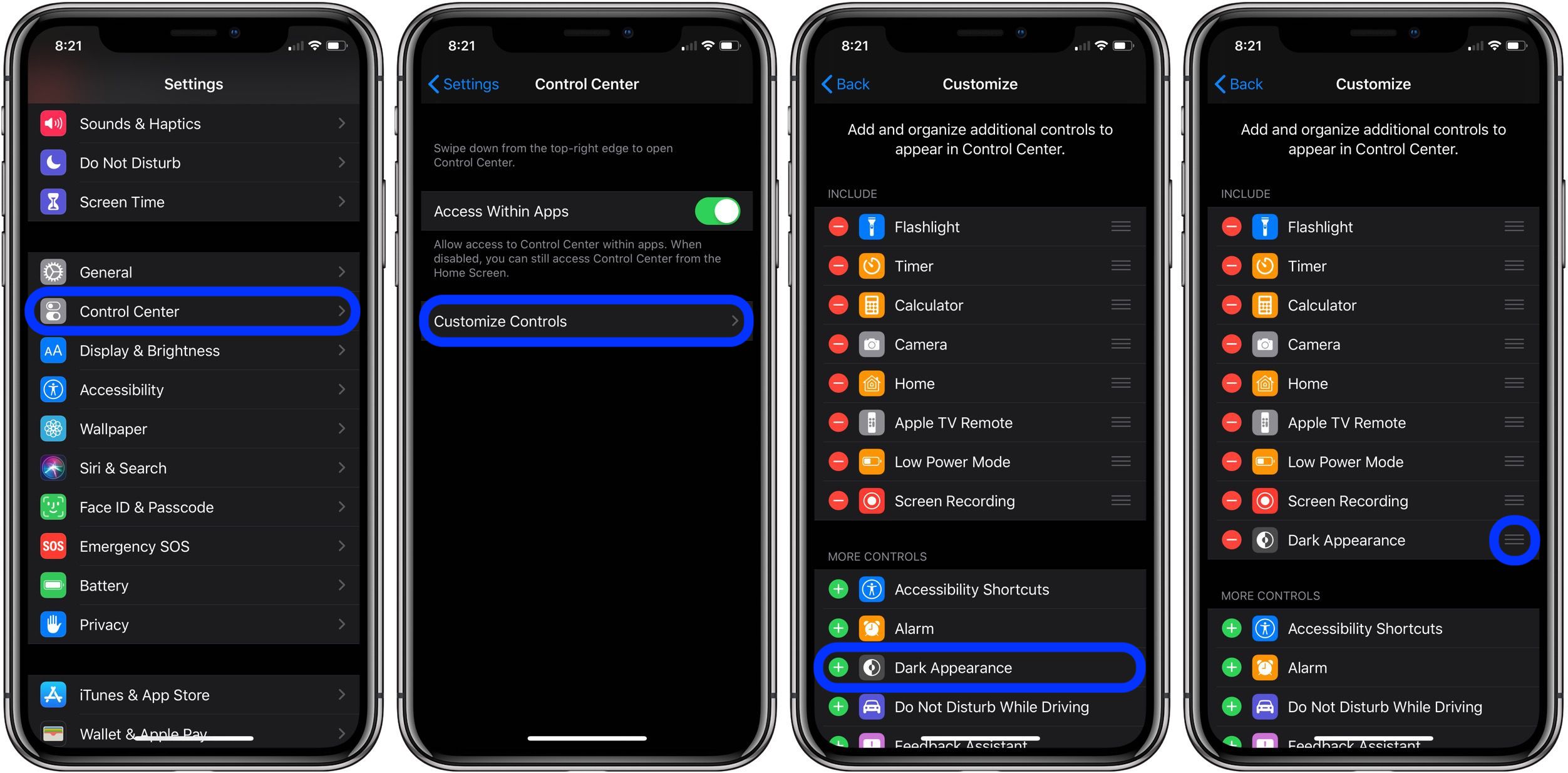 How to activate Dark Mode in iOS 11