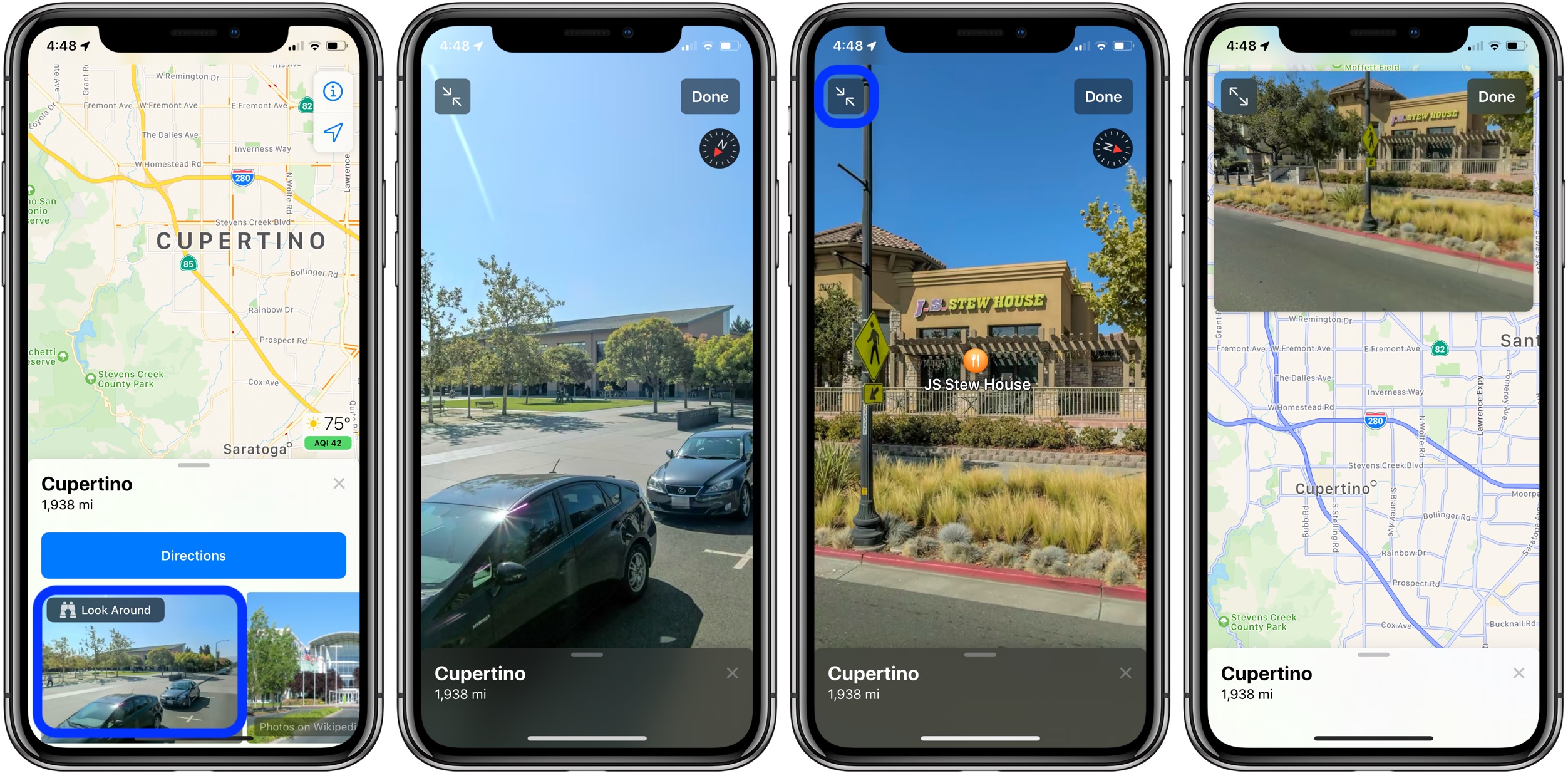 download apple maps street view