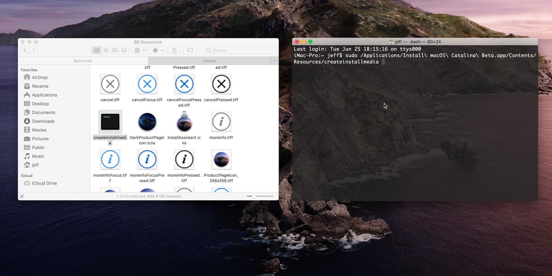 create bootable installer for mac os