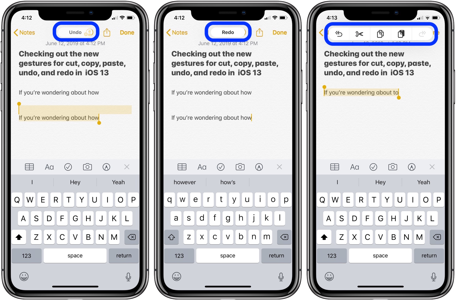 How to use gestures for undo, cut, copy, and paste in iOS 13 - 9to5Mac
