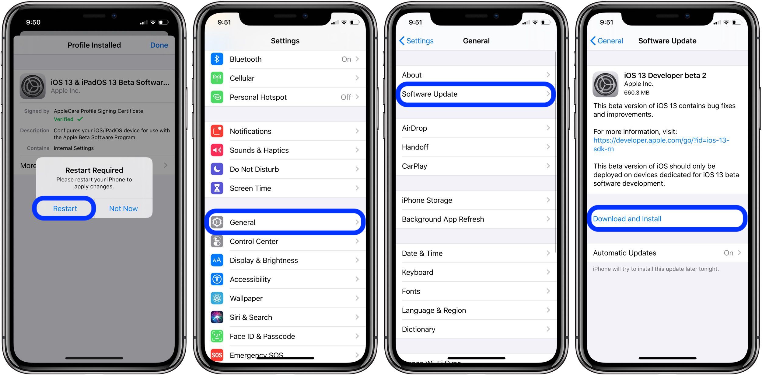 Gambar Iphone Modes Pengembang iOS 13