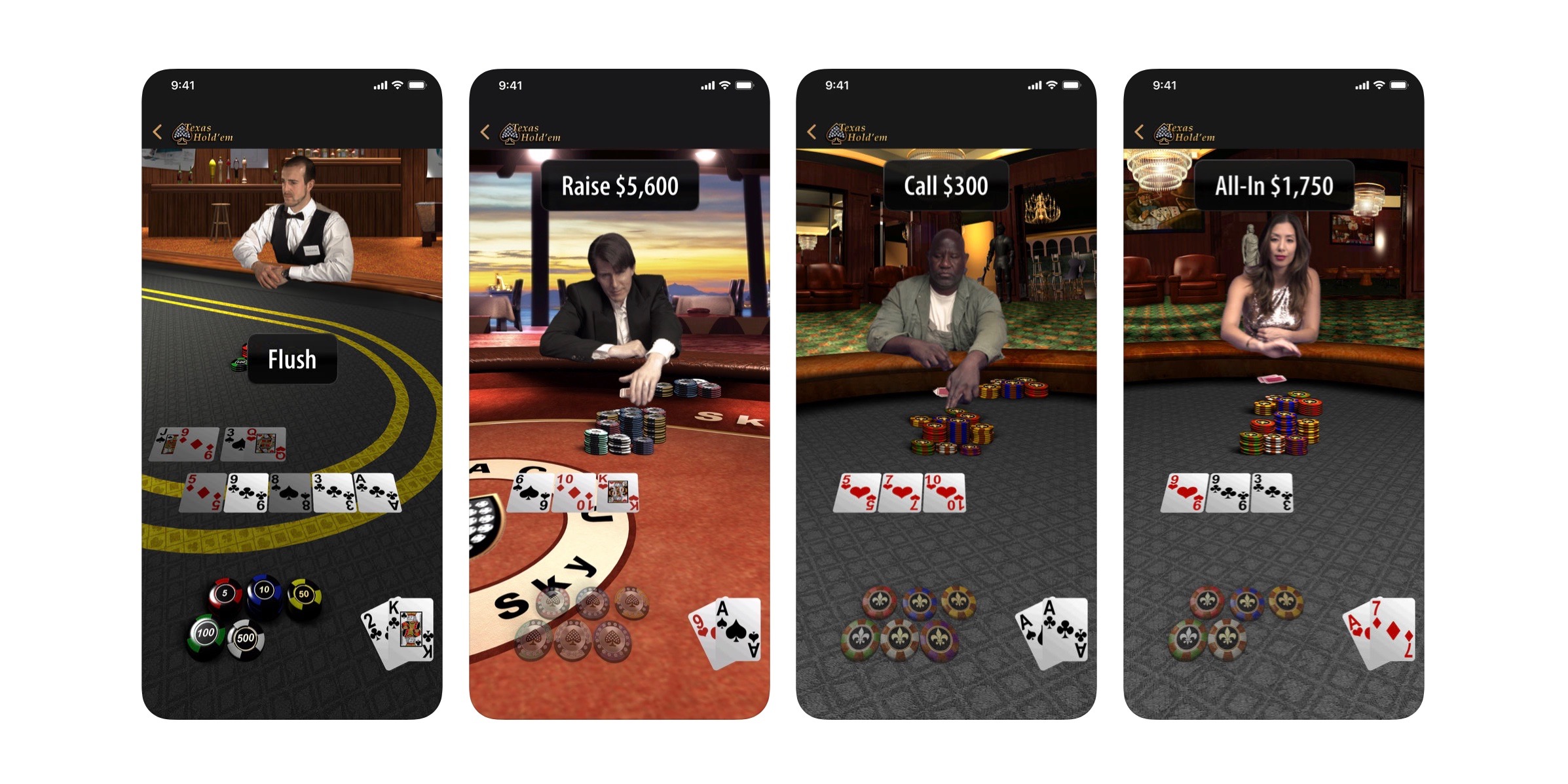 Online texas hold