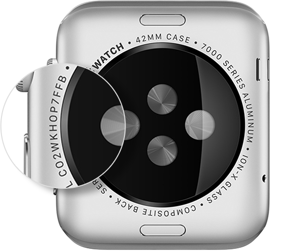 find Apple Watch serial number
