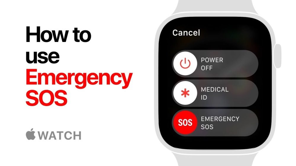 SOS d'urgence Apple Watch
