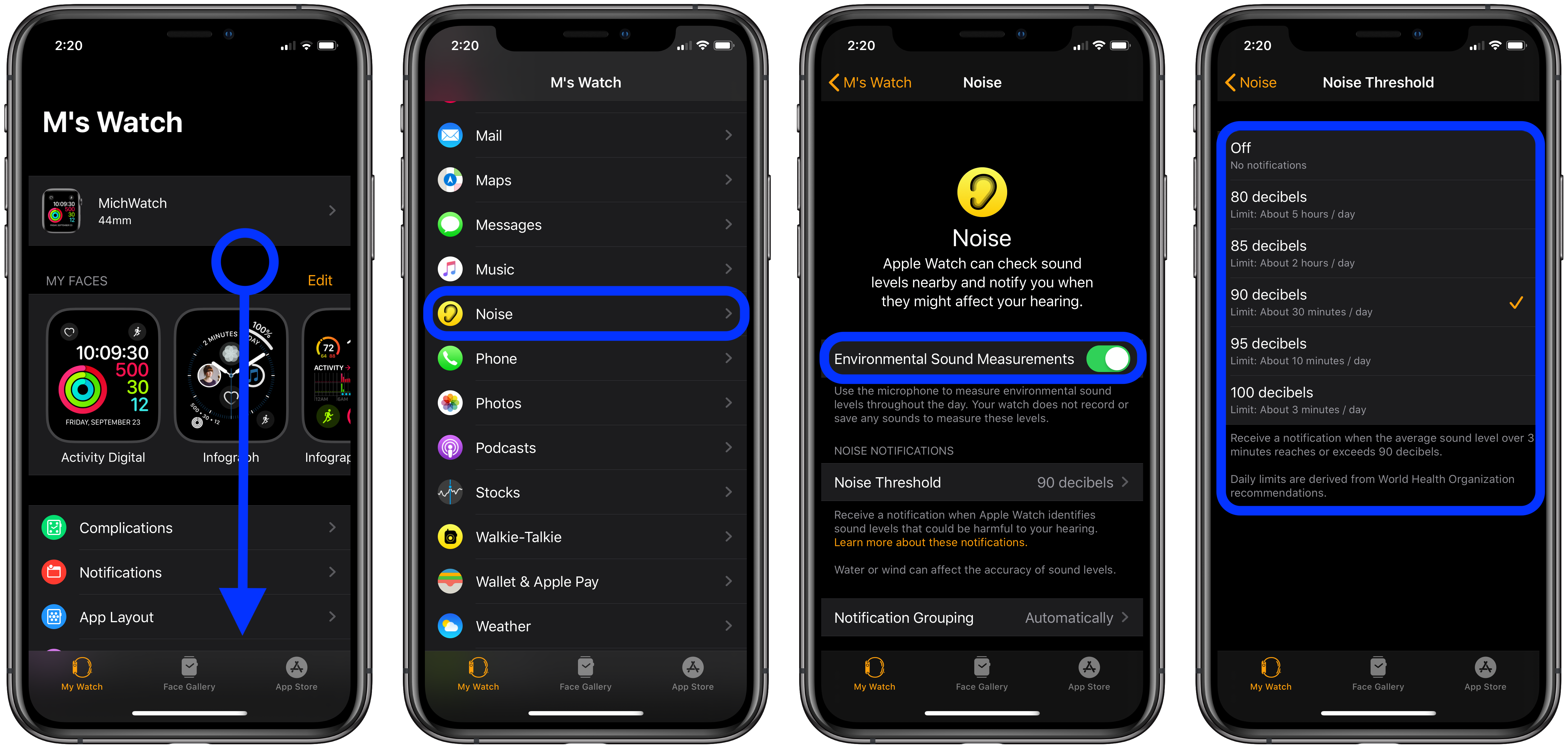 apple watch decibel meter