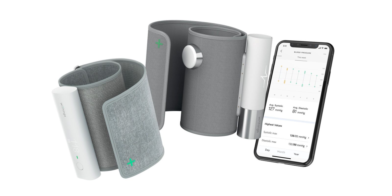 Withings BPM Core blood pressure monitor with ECG and stethoscope