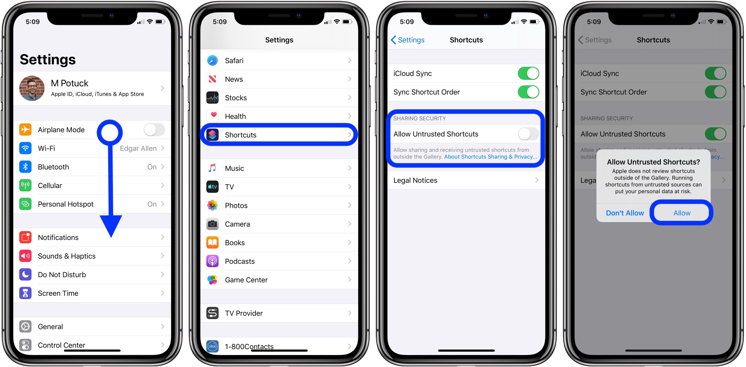 ios-13-how-to-allow-untrusted-shortcuts-in-your-library-9to5mac