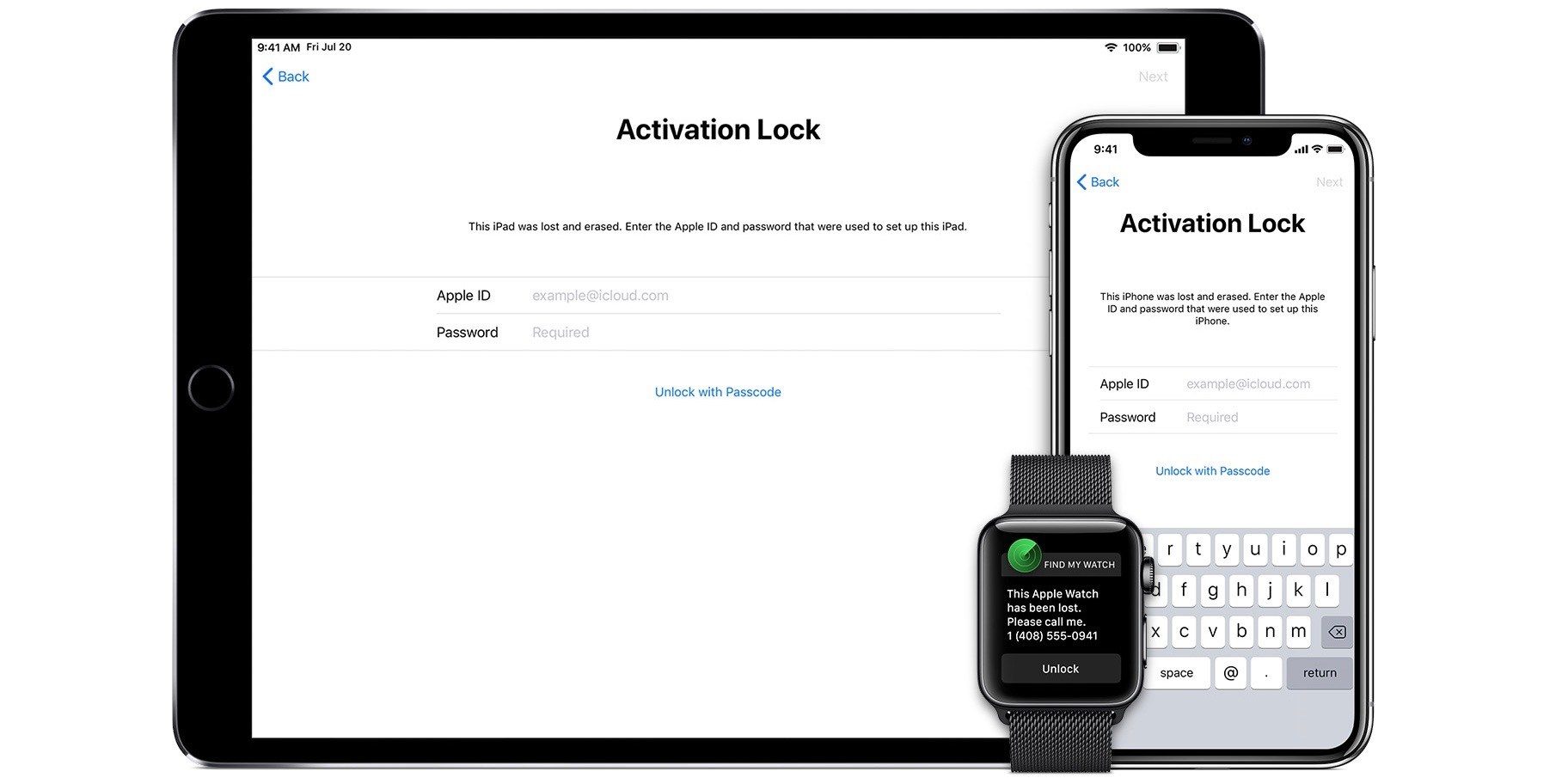 forgot apple watch activation lock