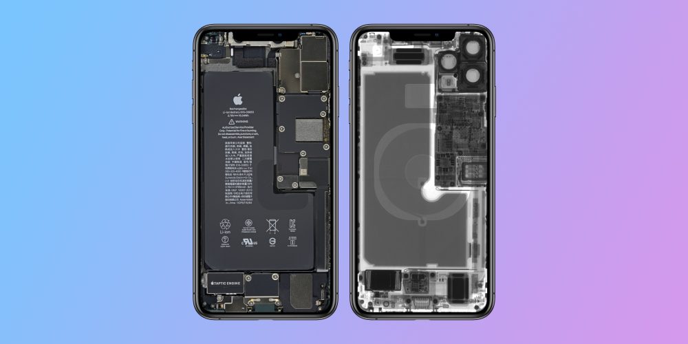 Ifixit Shares Fun Iphone 11 And Pro Internal X Ray Wallpapers 9to5mac - Iphone 11 X Ray Wallpaper
