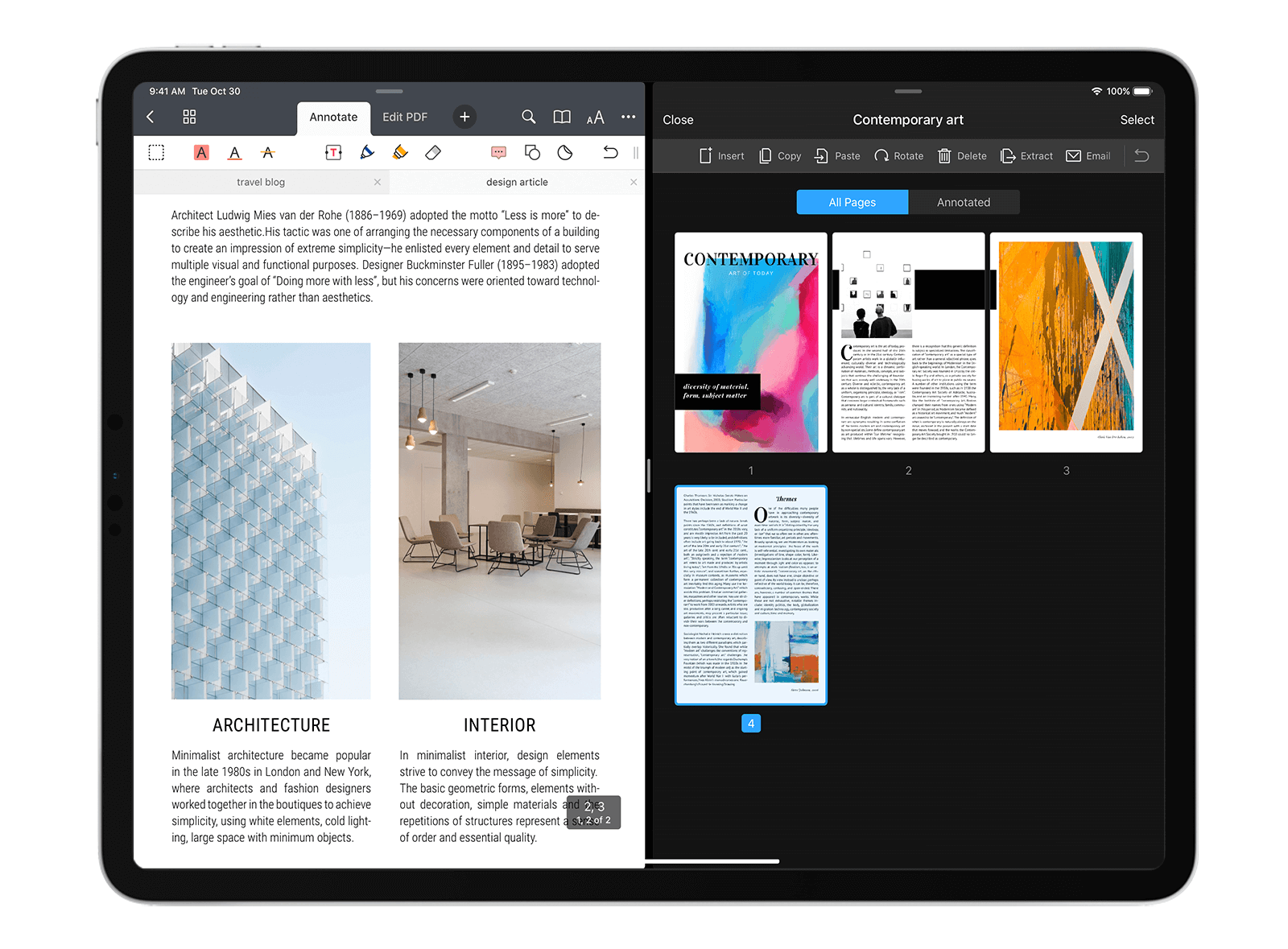 pdf expert presentation mode ipad