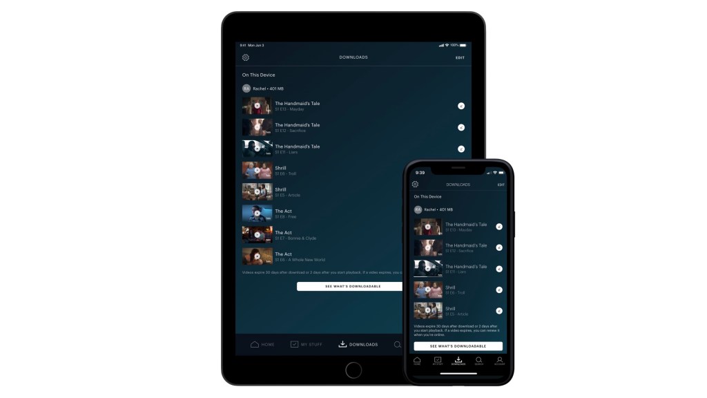 Hulu for iOS adds support for offline viewing, but with some limitations