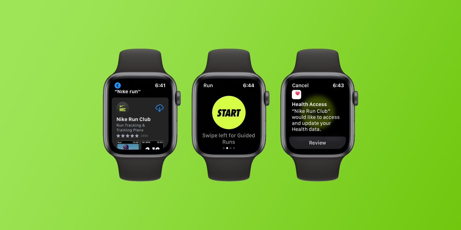 Настройка nike run club на apple watch